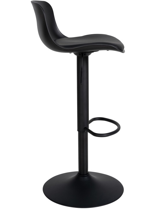 Set van 4 barkrukken Almada kunstleer, zwart