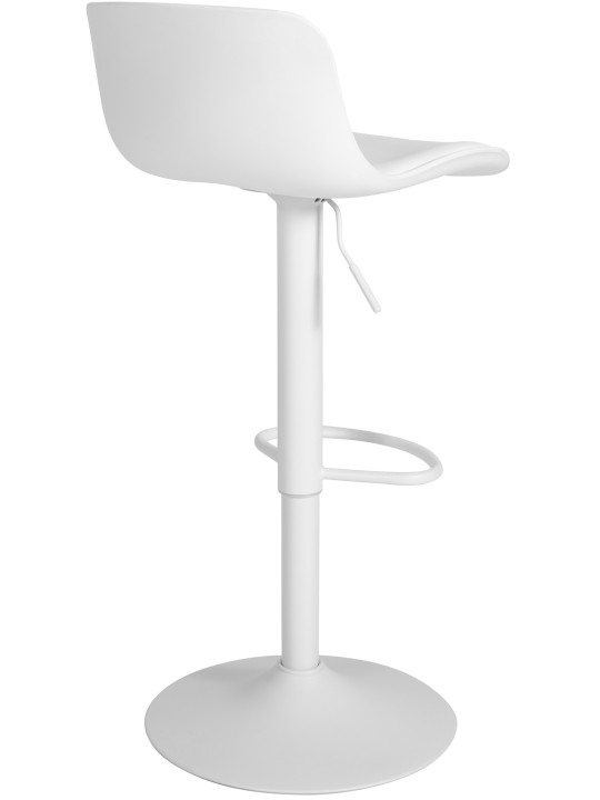 Set van 4 barkrukken Almada kunstleer, wit