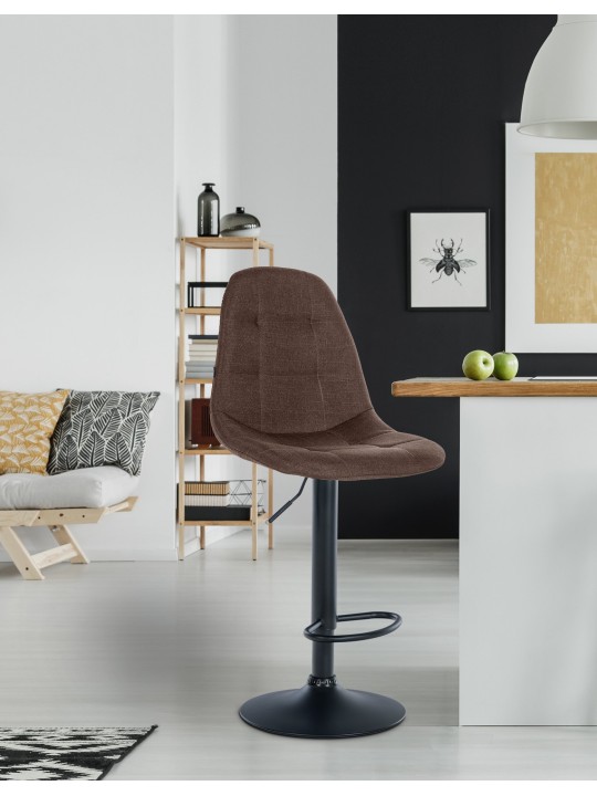 Barkruk Elmore stof B, bruin Barkruk Elmore stof B, bruin