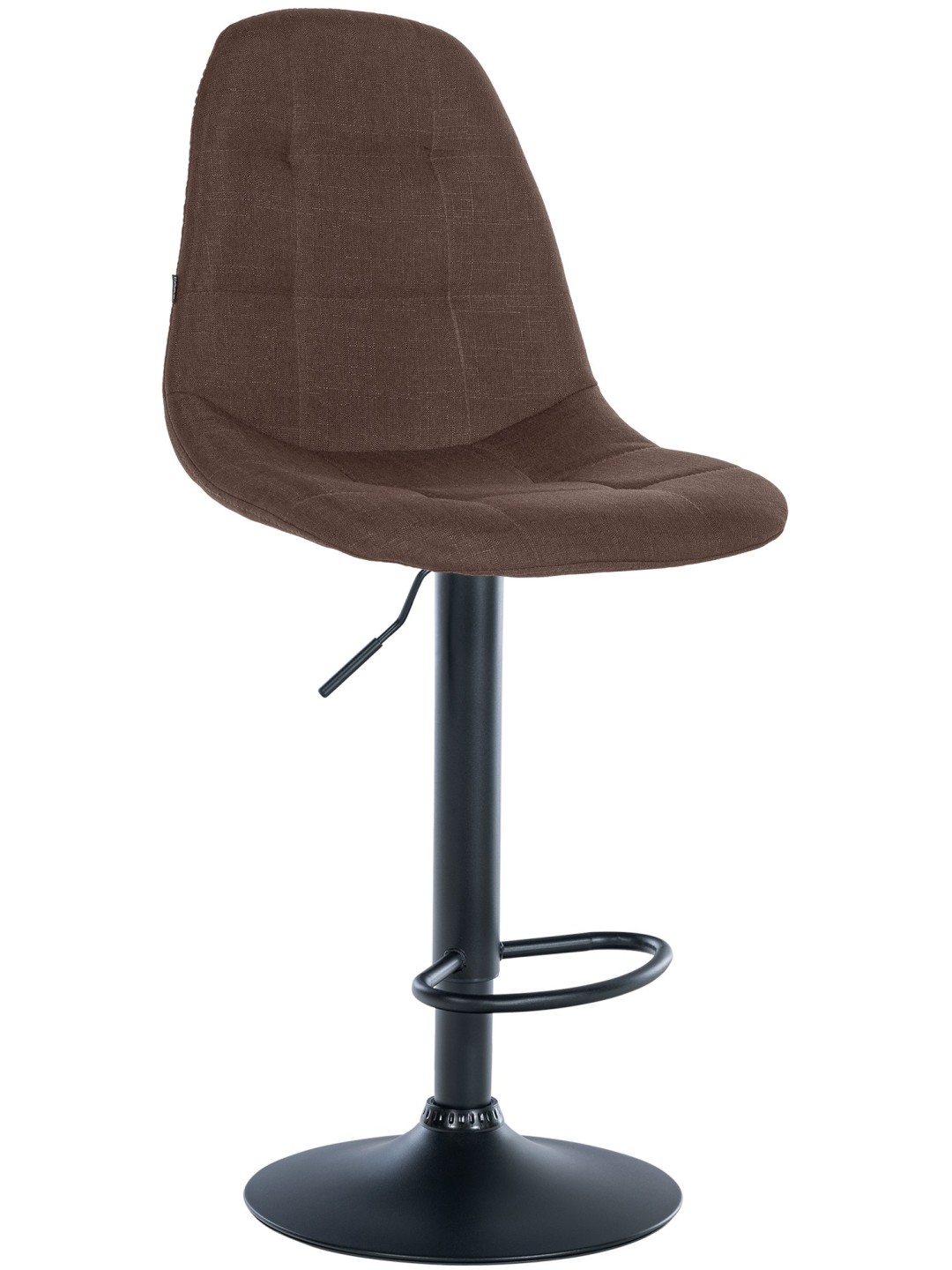 Barkruk Elmore stof B, bruin