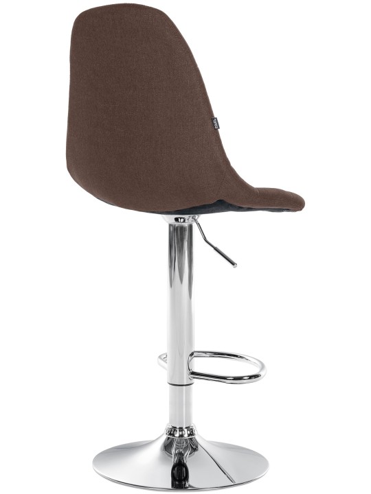 Barkruk Elmore stof C, bruin