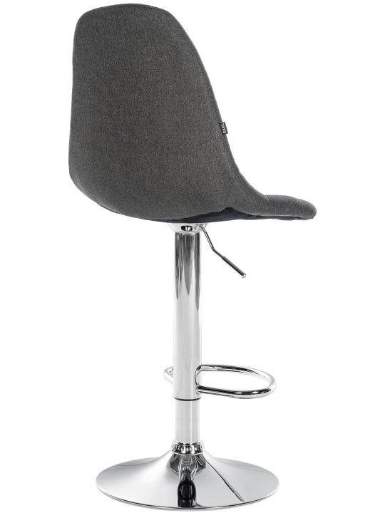 Barkruk Elmore stof C, donkergrijs