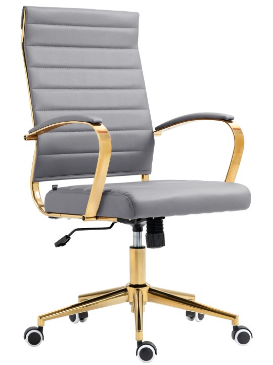Bureaustoel Havana kunstleer, grijs Bureaustoel Havana kunstleer, grijs
