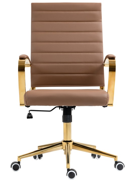 Bureaustoel Havana kunstleer, lichtbruin