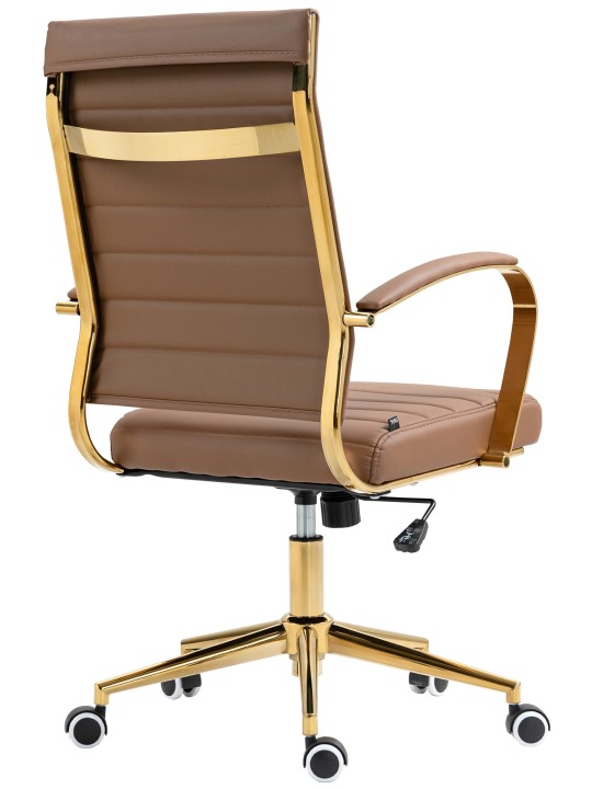 Bureaustoel Havana kunstleer, lichtbruin