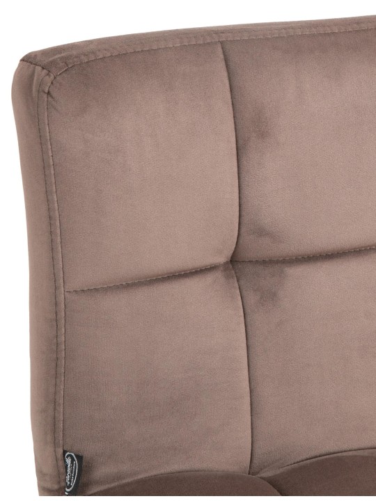 Barkruk Peru fluweel chroom, bruin Barkruk Peru fluweel chroom, bruin