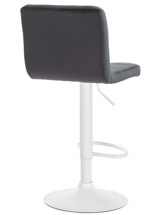 Barkruk Peru fluweel, zwart