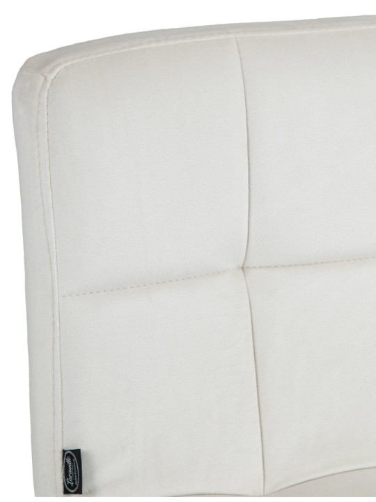 Barkruk Peru fluweel, crème