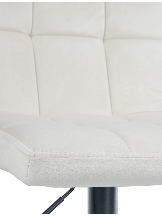 Barkruk Peru fluweel, crème