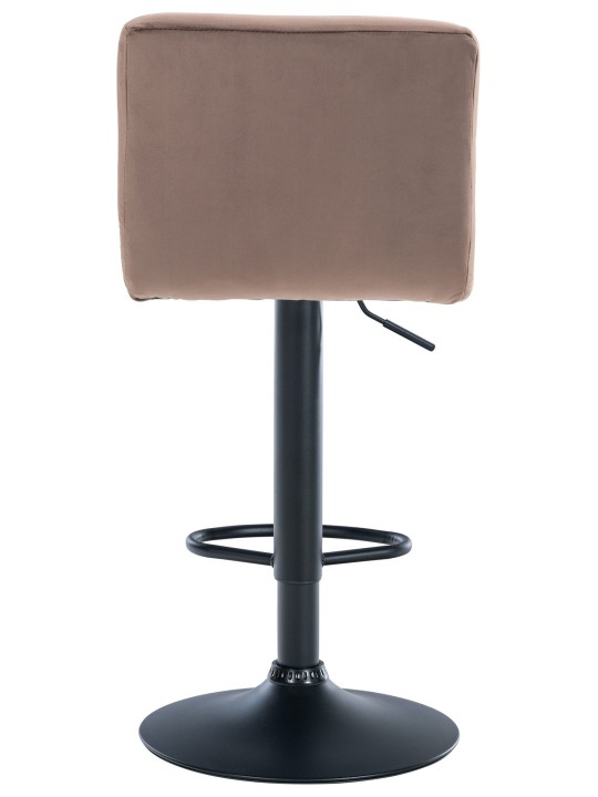 Set van 2 barkrukken Peru fluweel, bruin