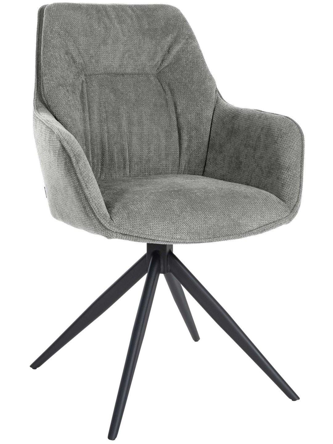 Eetkamerstoel Jules stof, grijs