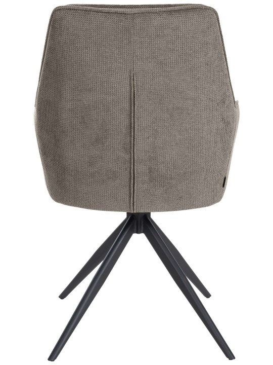 Eetkamerstoel Jules stof, donkergrijs