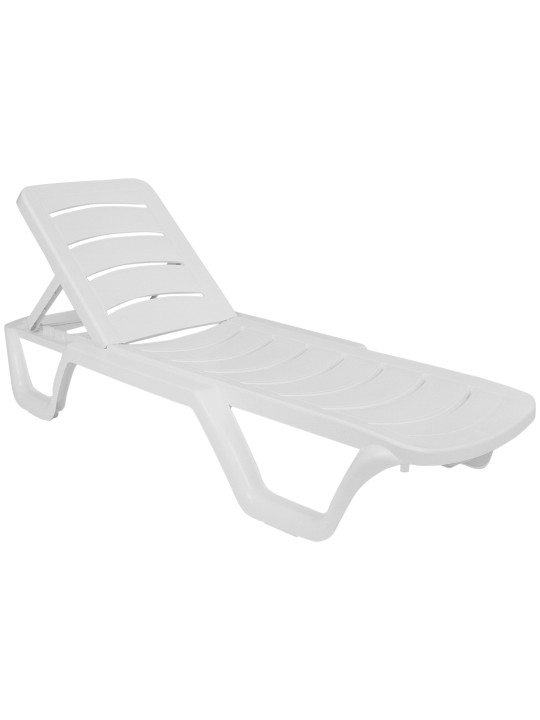 Set van 10 ligstoelen Bahama, wit Set van 10 ligstoelen Bahama, wit