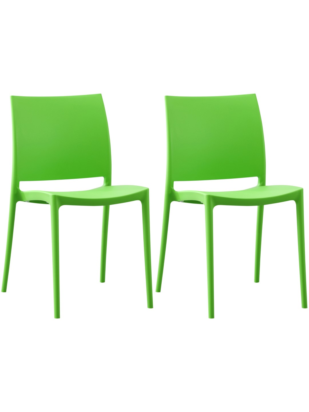 Set van 2 stoelen Meton, groen
