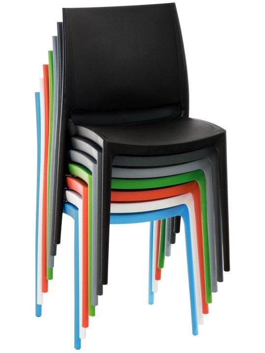 Set van 2 stoelen Meton, lichtgrijs