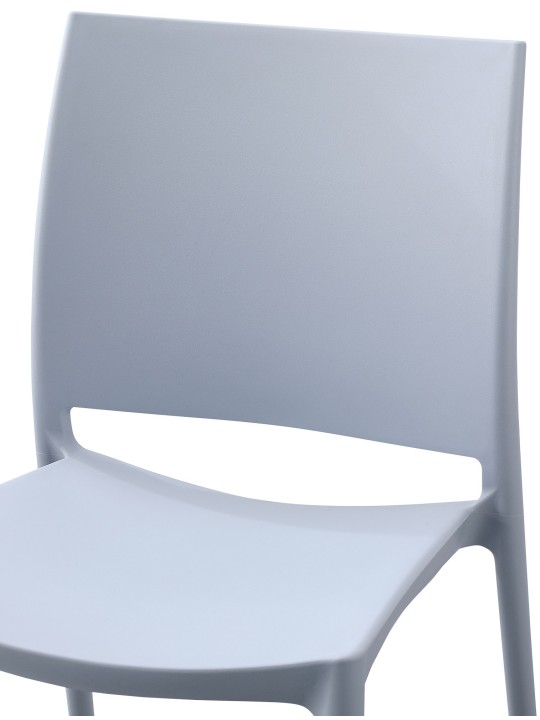 Set van 2 stoelen Meton, lichtgrijs