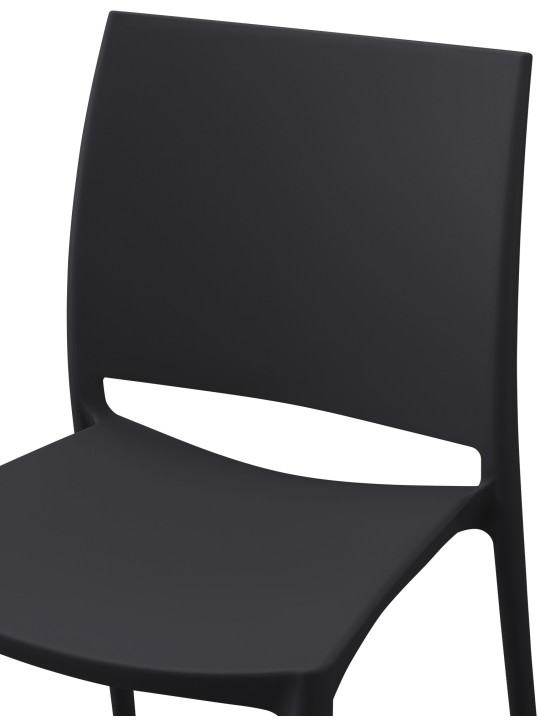Set van 2 stoelen Meton, zwart
