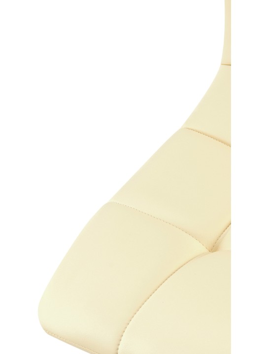 Set van 4 eetkamerstoelen Antibes kunstleer, crème