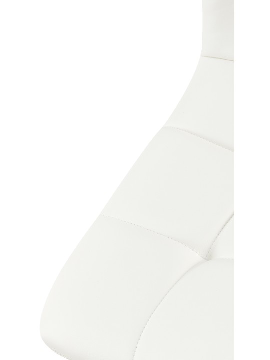 Set van 4 eetkamerstoelen Antibes kunstleer, wit