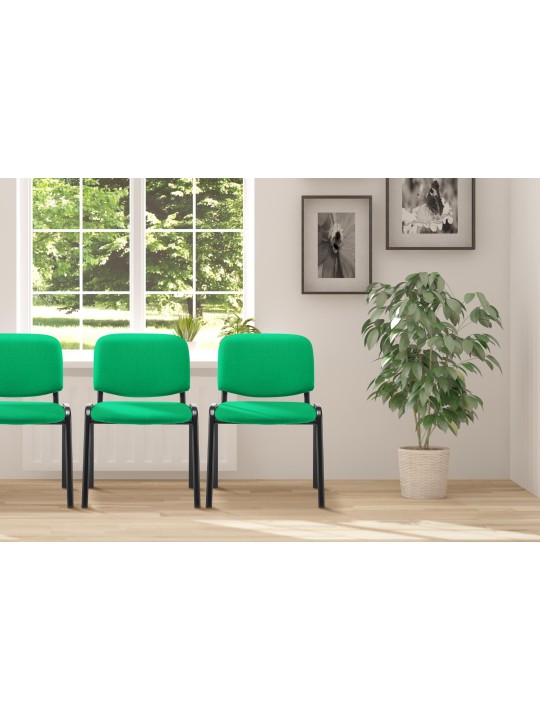 Bezoekersstoel Ken stof, groen