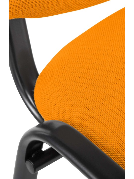 Bezoekersstoel Ken stof, oranje Bezoekersstoel Ken stof, oranje