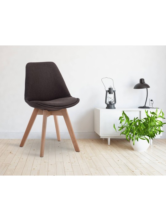 Bezoekersstoel Borneo V2 Natura stof, donkergrijs Bezoekersstoel Borneo V2 Natura stof, donkergrijs