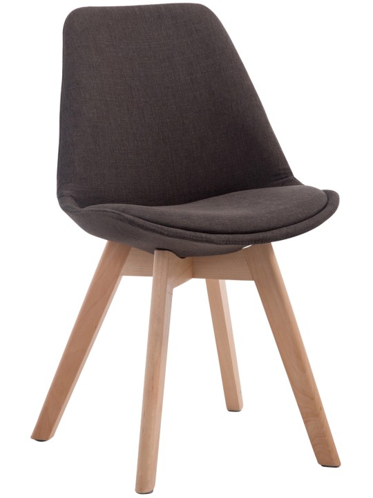 Bezoekersstoel Borneo V2 Natura stof, donkergrijs Bezoekersstoel Borneo V2 Natura stof, donkergrijs