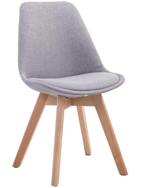 Bezoekersstoel Borneo V2 Natura stof, grijs Bezoekersstoel Borneo V2 Natura stof, grijs