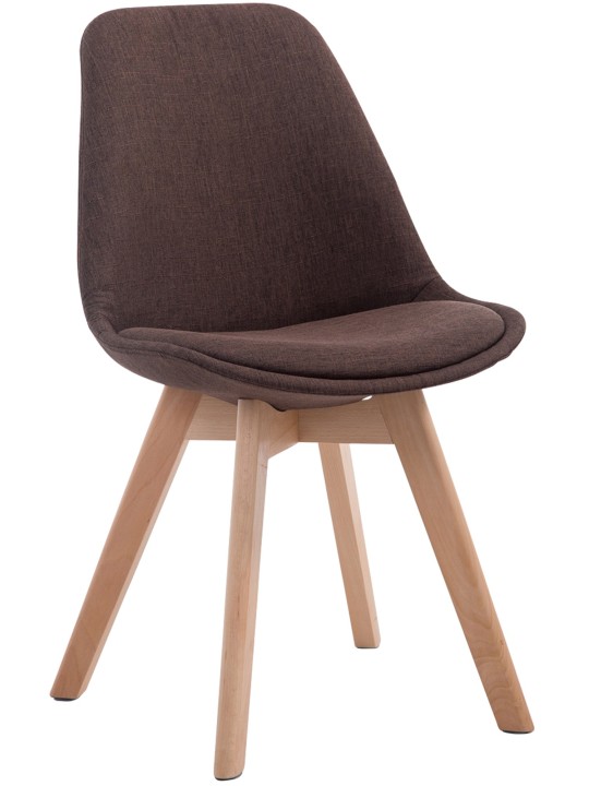 Bezoekersstoel Borneo V2 Natura stof, bruin Bezoekersstoel Borneo V2 Natura stof, bruin