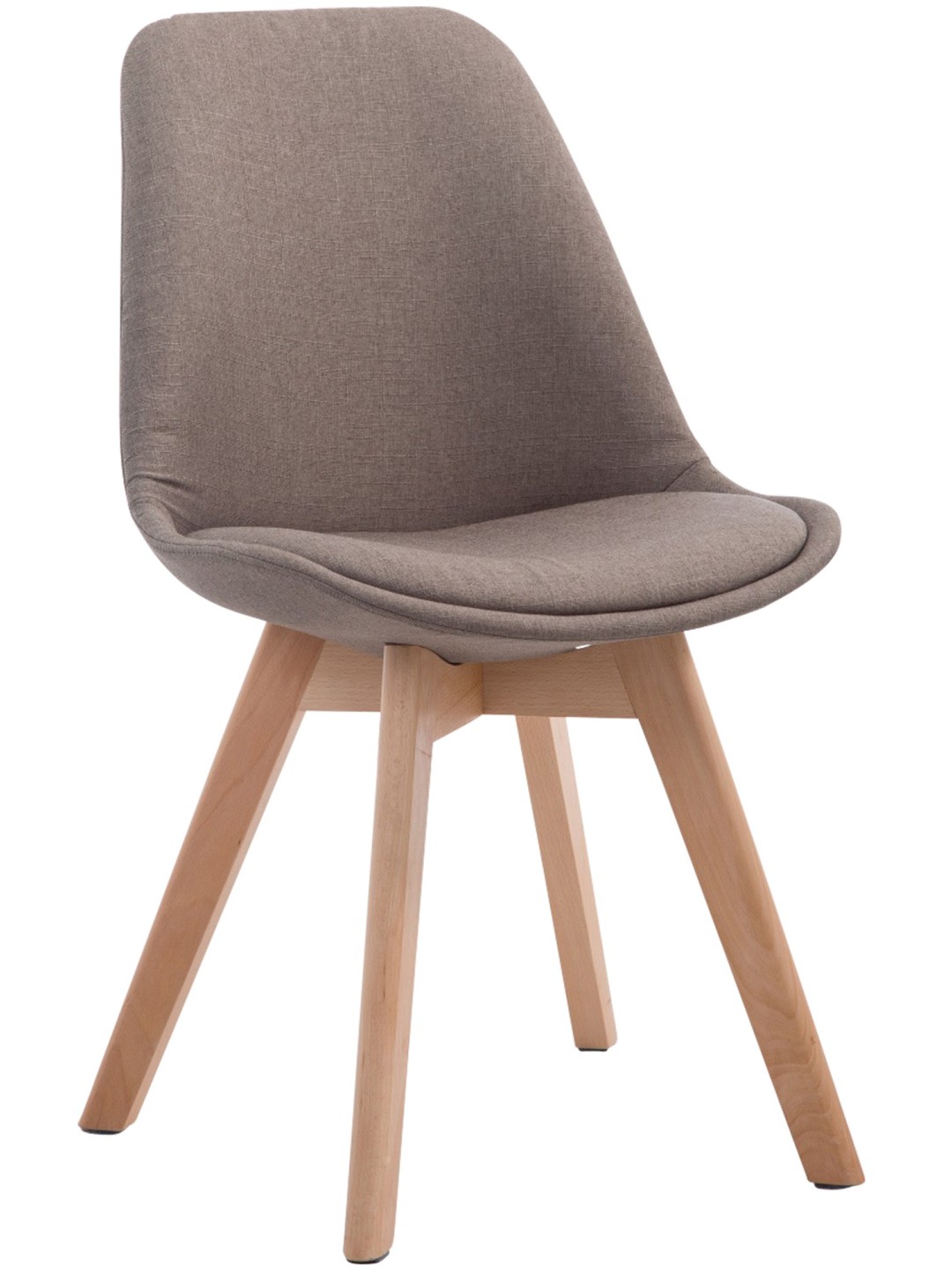 Bezoekersstoel Borneo V2 Natura stof, taupe