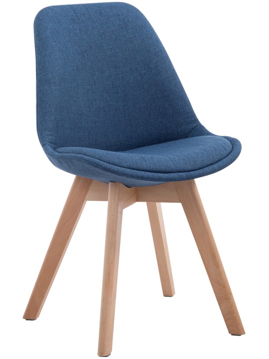 Bezoekersstoel Borneo V2 Natura stof, blauw Bezoekersstoel Borneo V2 Natura stof, blauw