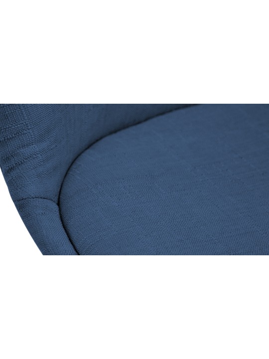 Bezoekersstoel Borneo V2 walnoot stof, blauw Bezoekersstoel Borneo V2 walnoot stof, blauw