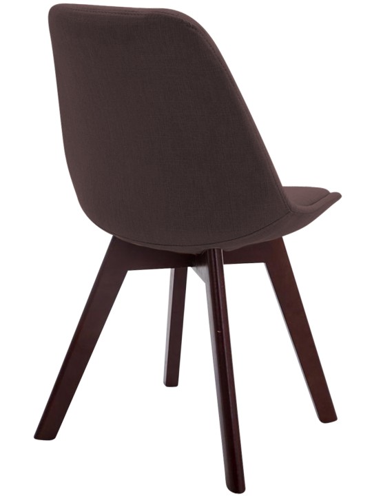 Bezoekersstoel Borneo V2 walnoot stof, bruin Bezoekersstoel Borneo V2 walnoot stof, bruin