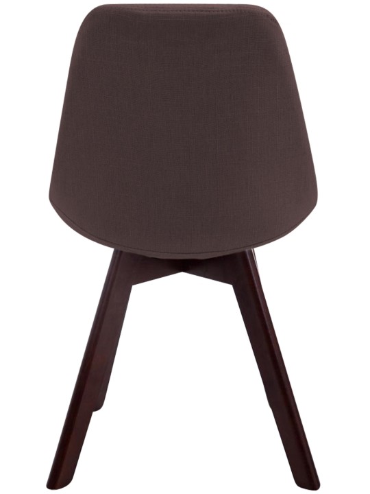 Bezoekersstoel Borneo V2 walnoot stof, bruin Bezoekersstoel Borneo V2 walnoot stof, bruin