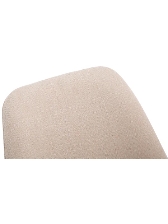 Bezoekersstoel Borneo V2 walnoot stof, crème Bezoekersstoel Borneo V2 walnoot stof, crème