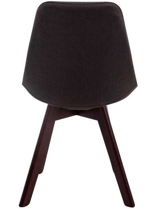 Bezoekersstoel Borneo V2 walnoot stof, donkergrijs Bezoekersstoel Borneo V2 walnoot stof, donkergrijs