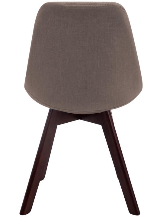 Bezoekersstoel Borneo V2 walnoot stof, taupe Bezoekersstoel Borneo V2 walnoot stof, taupe