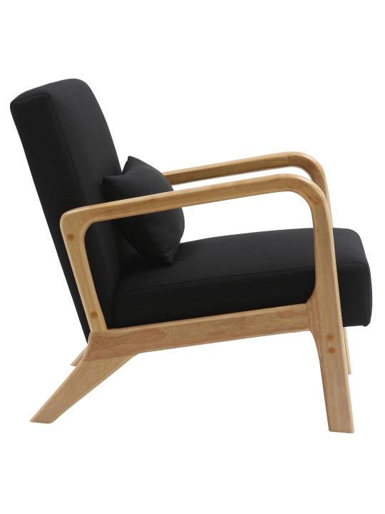 Fauteuil Hibbing stof, zwart Fauteuil Hibbing stof, zwart
