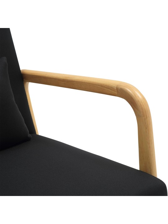 Fauteuil Hibbing stof, zwart Fauteuil Hibbing stof, zwart