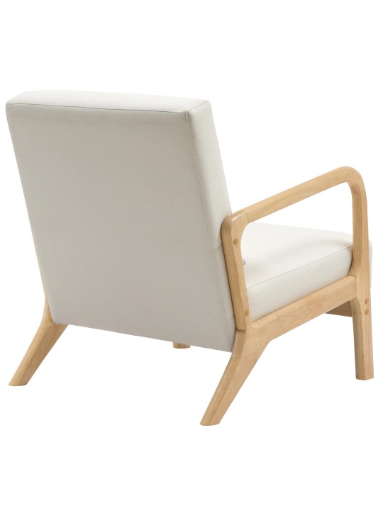 Fauteuil Hibbing stof, crème