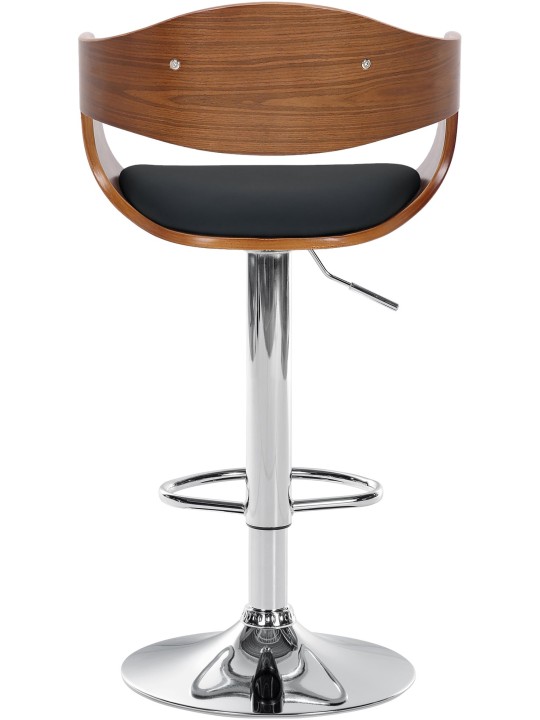 Barkruk Kingston C, walnoot/zwart