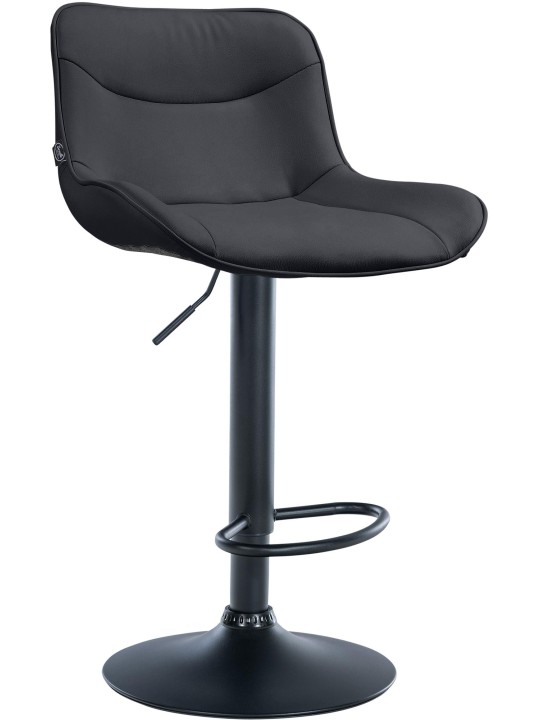 Barkruk Vonore kunstleer, zwart