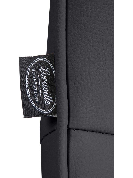 Barkruk Vonore kunstleer, zwart