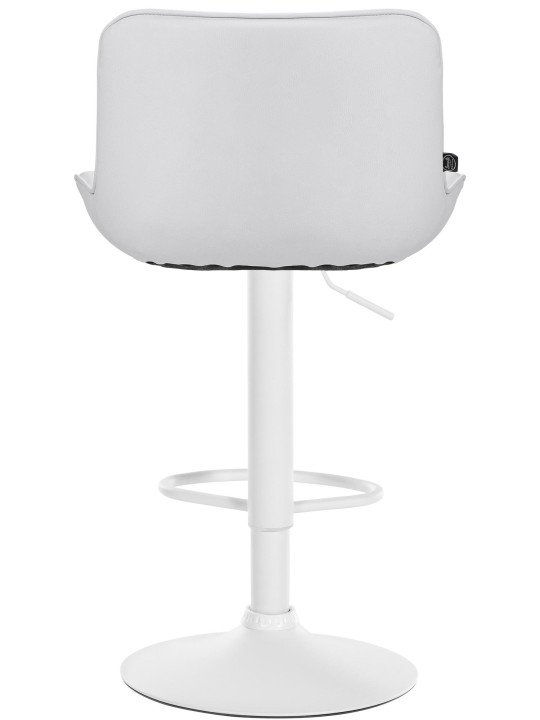 Barkruk Vonore kunstleer, wit