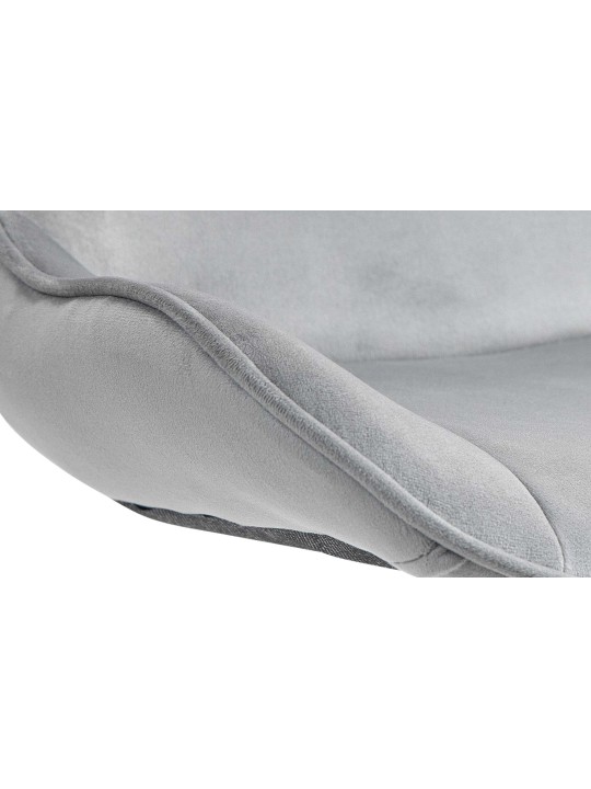 Barkruk Vonore fluweel, grijs Barkruk Vonore fluweel, grijs