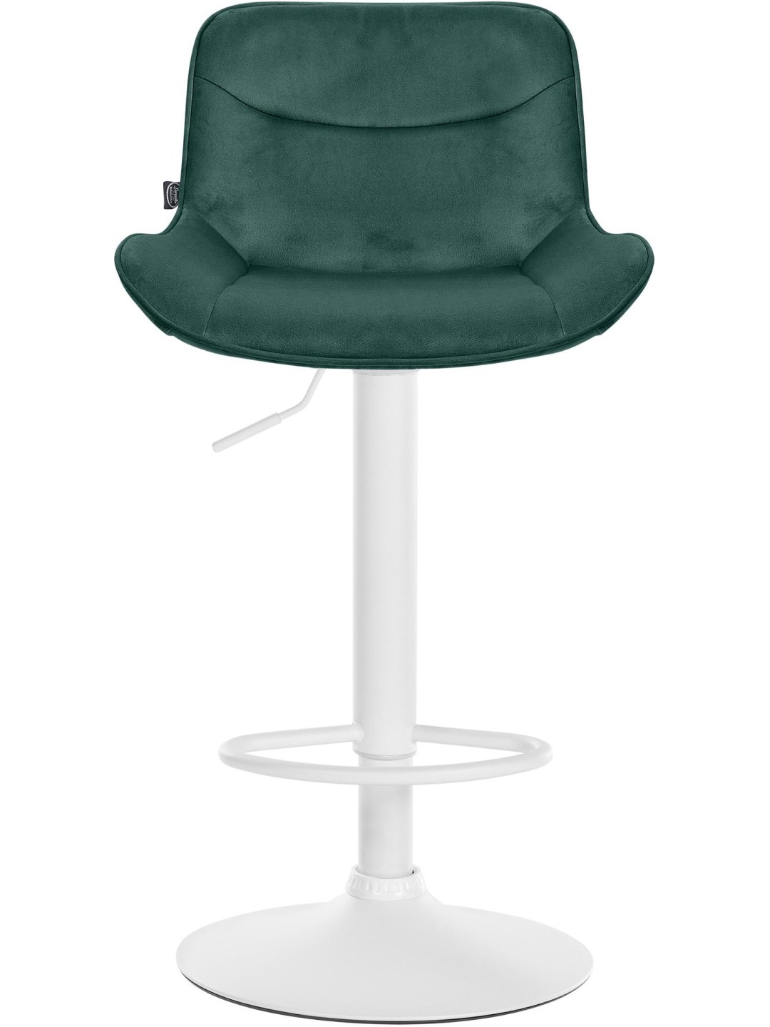 Barkruk Vonore fluweel, groen