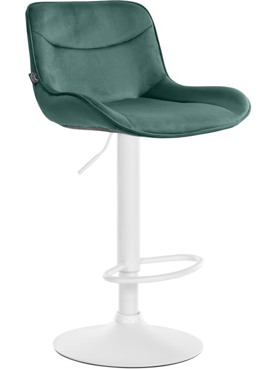 Barkruk Vonore fluweel, groen