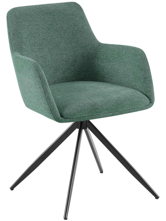 Eetkamerstoel Olema stof, groen