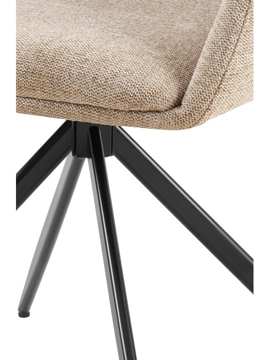 Eetkamerstoel Olema stof, taupe