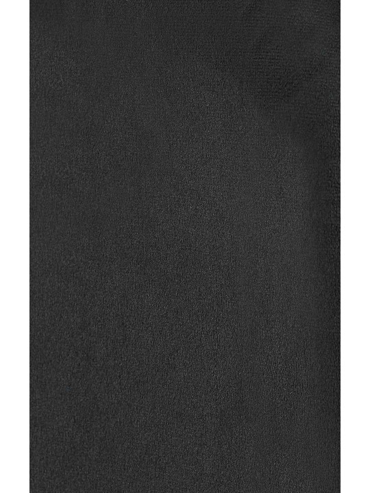 Lewes fluwelen eetkamerstoel, zwart